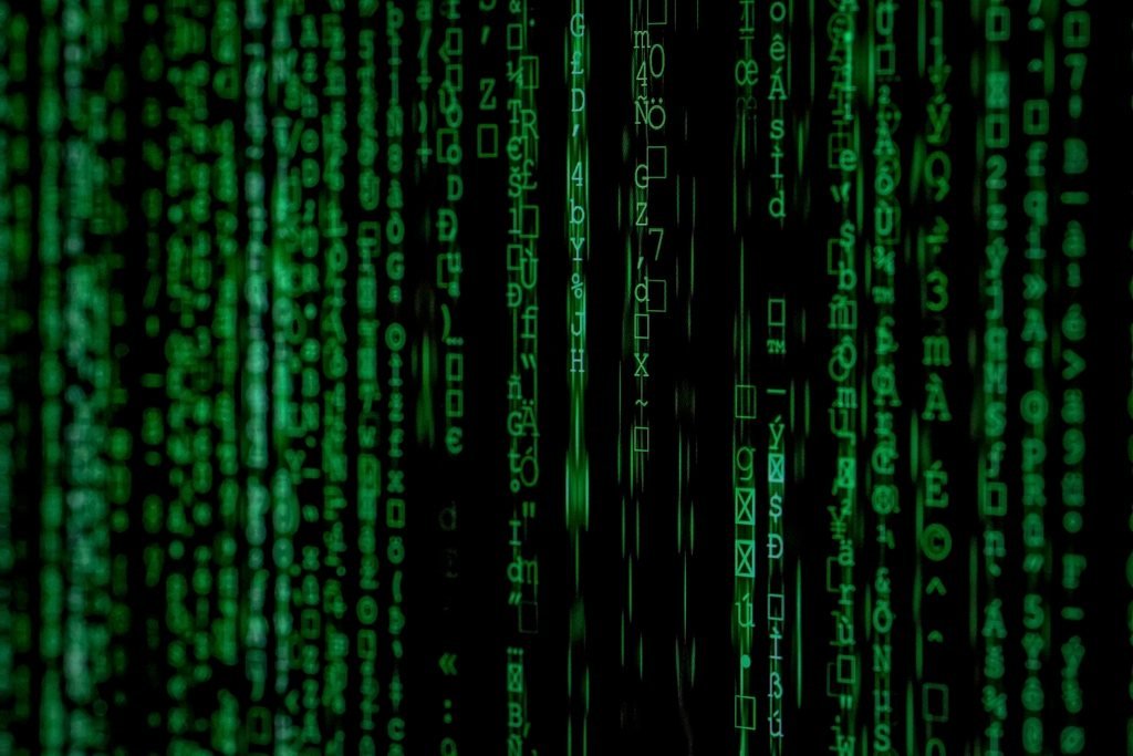 Coding on a computer screen